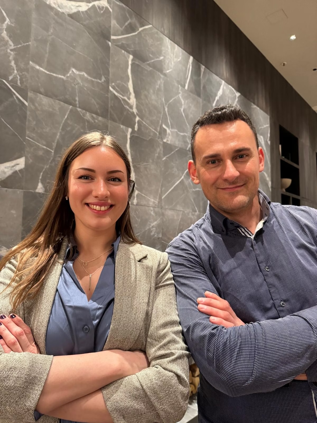 Andrii and Alisa, the Horizon Grid team